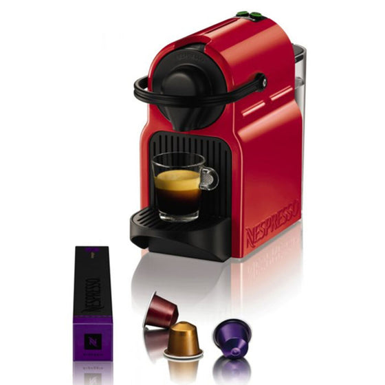 Cafetera de Cápsulas Krups Nespresso Inissia XN100510 0,7 L 19 bar 1270W Plástico Rojo 700 ml 800 ml 1 L (Cafetera de Cápsulas)