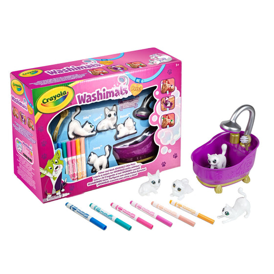 Playset Washimals Pets Crayola 74-7453 Bañera 6 Piezas