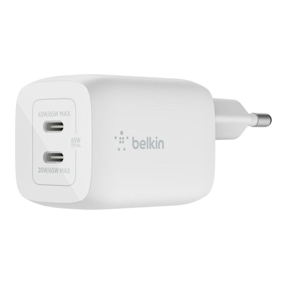 Cargador de Pared Belkin WCH013vfWH Blanco 65 W