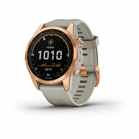 Smartwatch GARMIN fenix 7S Solar Beige Rosa Dorado 1,2" (Reacondicionado A)