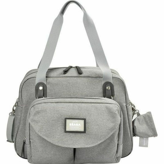 Bolso Cambiador de Pañales Béaba Geneva II Gris