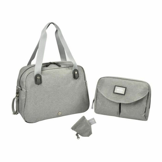 Bolso Cambiador de Pañales Béaba Geneva II Gris