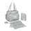 Bolso Cambiador de Pañales Béaba Geneve Tiny Clouds Gris