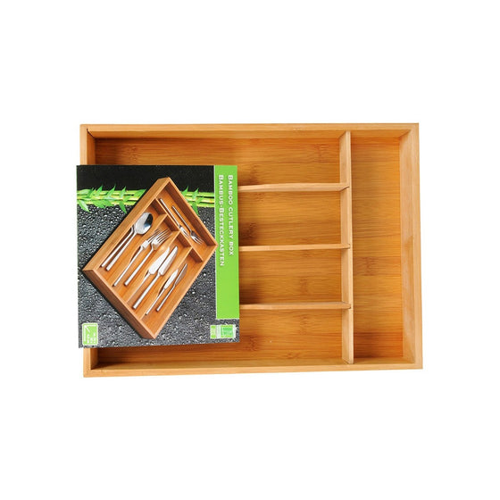 Organizador para Cubiertos 5five Madera Bambú (34 x 25 x 4,5 cm)