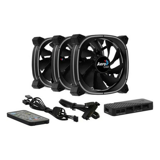 Ventilador Aerocool ASTRO12PRO Ø 12 cm 1000 rpm ARGB LED