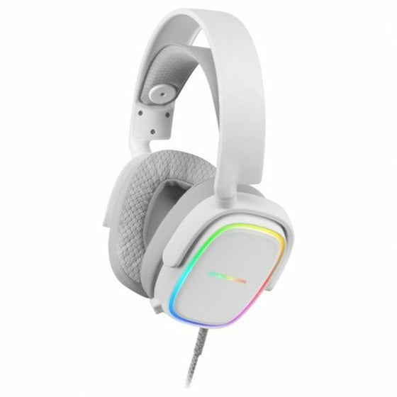 Auriculares con Micrófono Gaming Mars Gaming MHAXW RGB Blanco