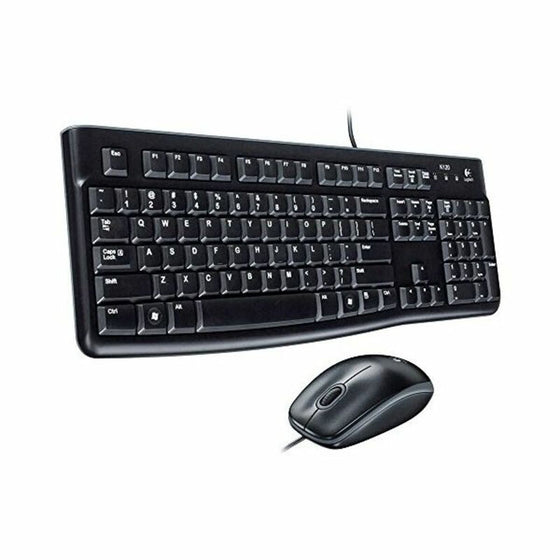 Teclado y Ratón Óptico Logitech 920-002562 Negro Inglés QWERTY