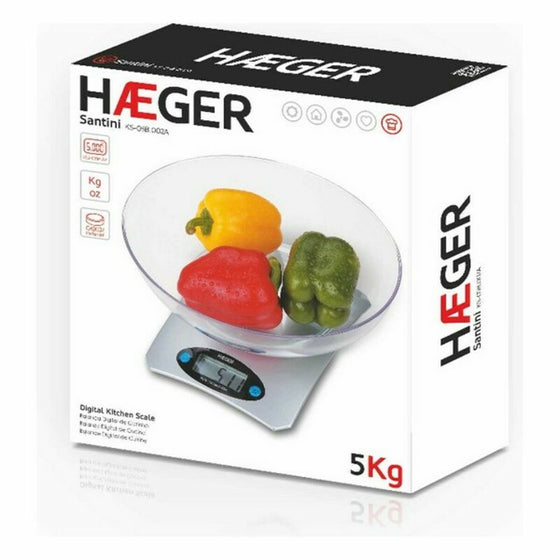 Báscula Digital de Cocina Haeger KS-05B.002B 5 kg Negro