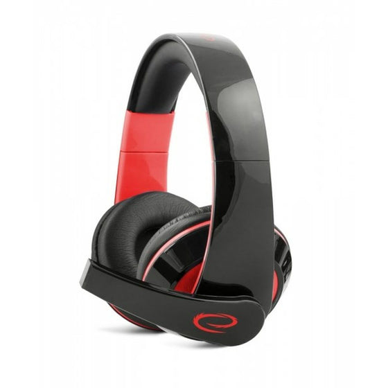 Auriculares con Micrófono Esperanza EGH300R Negro Rojo