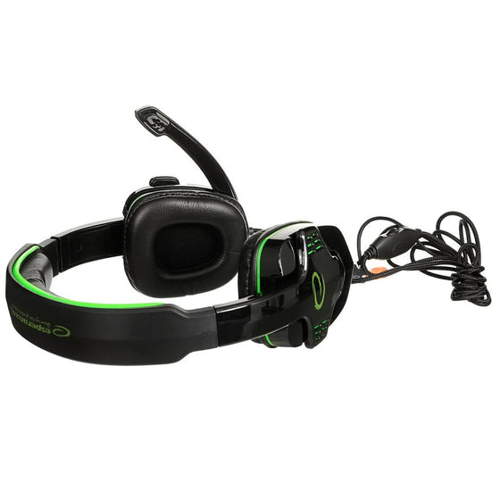 Auriculares con Micrófono Esperanza EGH310G Verde Negro