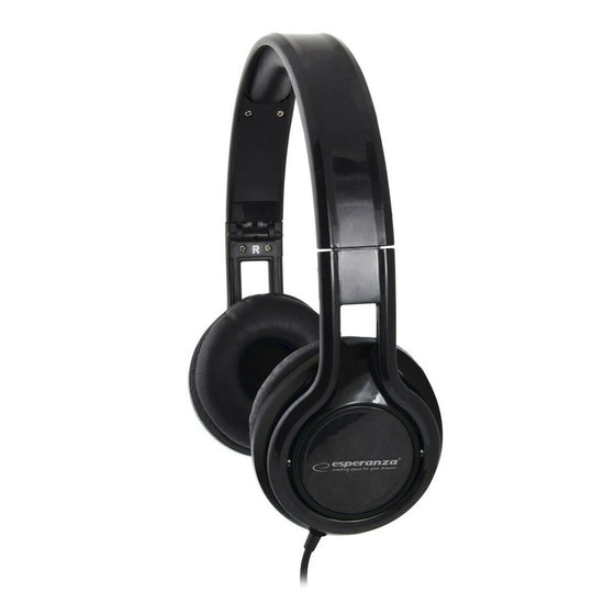 Auriculares con Micrófono Esperanza EH211K Negro