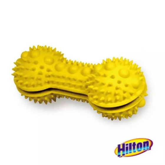 Juguete para perros Hilton Flax Rubber Amarillo Caucho (1 Pieza)