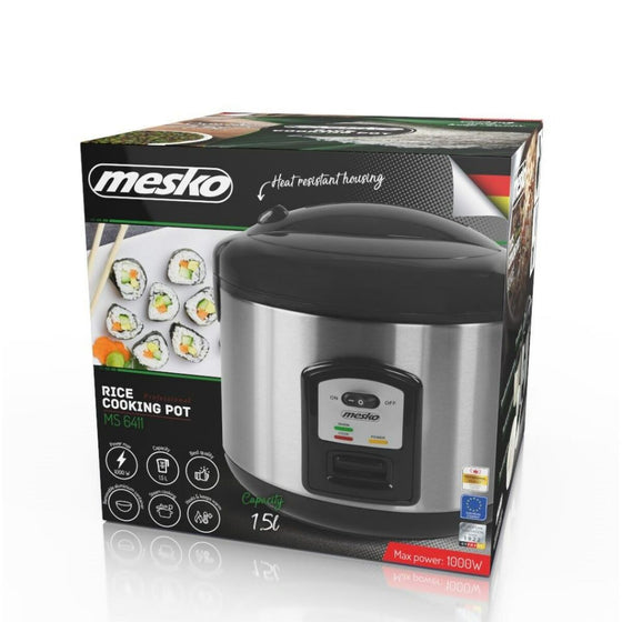 Arrocera Adler MS 6411 Negro 1000 W 1,5 L