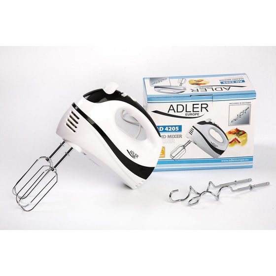 Batidora de Mano Adler AD 4205 Blanco Negro 300 W