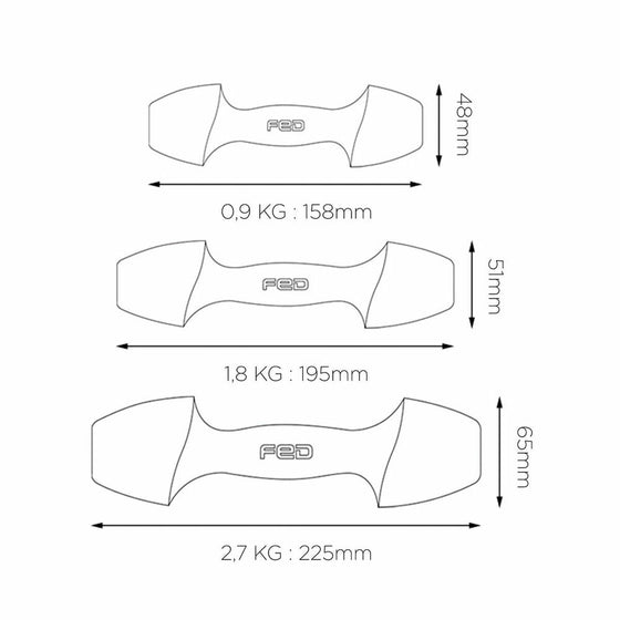 Mancuernas Xiaomi FED 0,9 kg