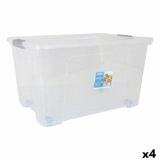 Caja Multiusos Dem Kira 52 L 57 x 40 x 32 cm (4 Unidades)