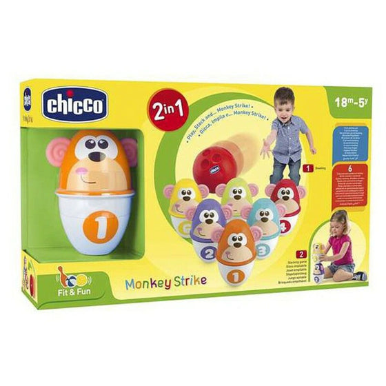 Juego de Bolos Monkey Strike Chicco (7 pcs)