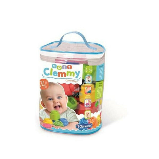 Juego de Construcción con Bloques Baby Clemmy Clementoni 24 Piezas (24 pcs) (13 x 20,5 x 26,5 cm)