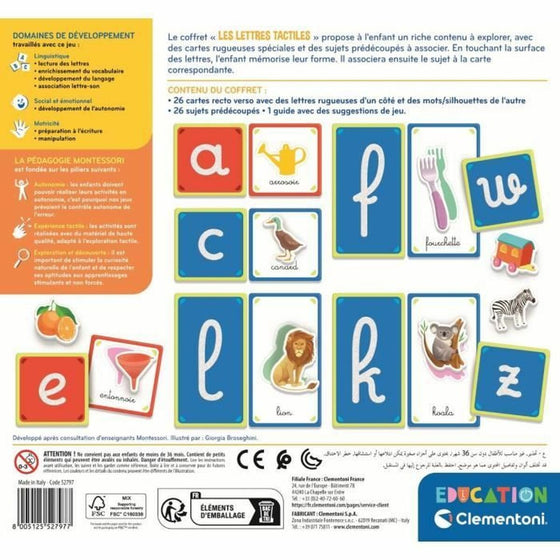 Juego Educativo Clementoni Les lettres tactiles (FR)