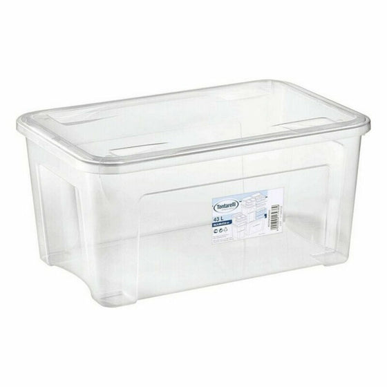 Caja de Almacenaje con Tapa Combi Tontarelli Combi (59 x 39 x 28 cm) 59 x 39 x 28 cm (6 Unidades)