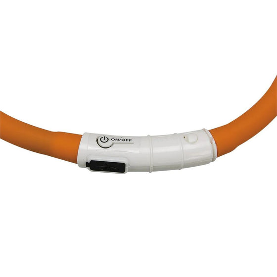 Collar para Perro Ferplast Night Over 55 cm Naranja