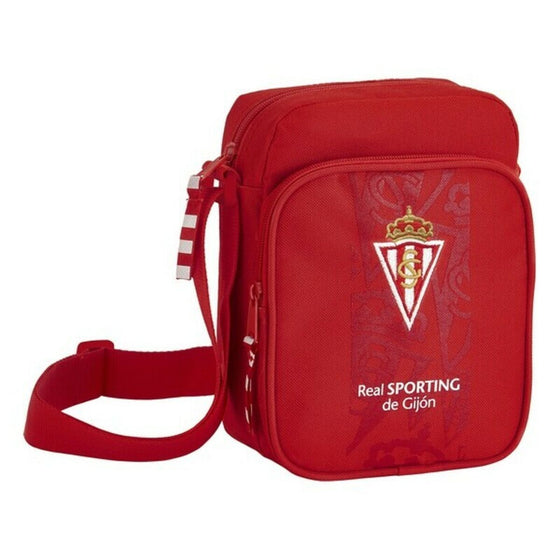 Bandolera Real Sporting de Gijón Rojo (16 x 22 x 6 cm)