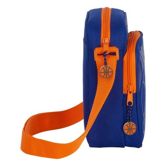 Bandolera Valencia Basket Azul Naranja (16 x 22 x 6 cm)