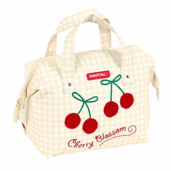 Neceser Escolar Safta Cherry Beige (26.5 x 17.5 x 12.5 cm)