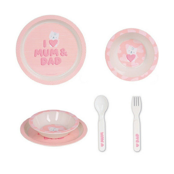 Set de Menaje Infantil Safta Love Poliuretano (4 Piezas)