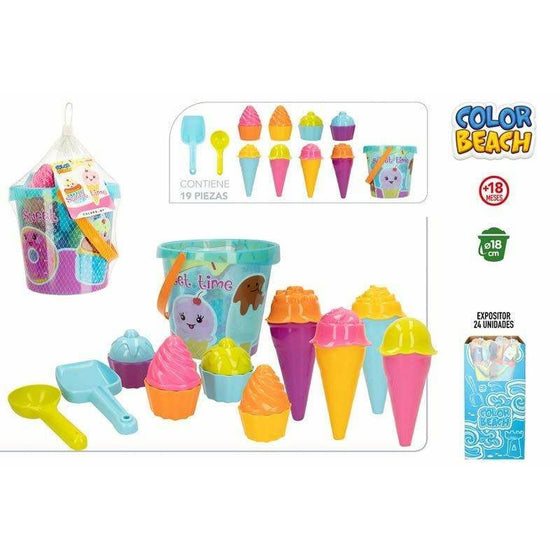 Set de Juguetes de Playa Colorbaby 19 piezas