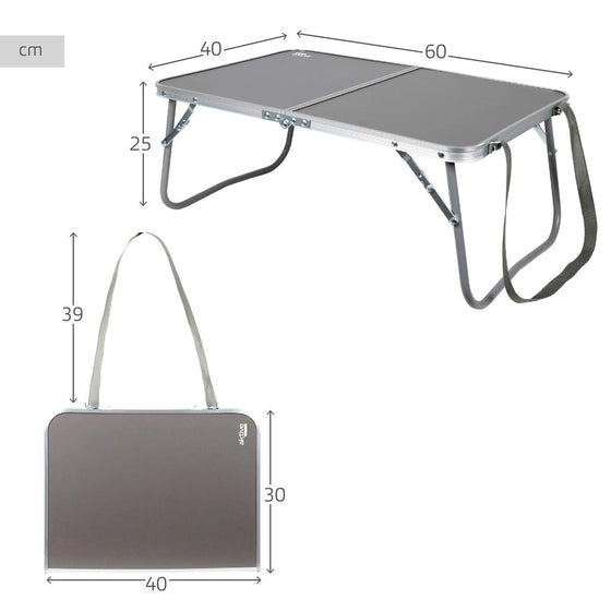 Mesa Plegable Colorbaby Antracita 60 x 40 x 25 cm Camping