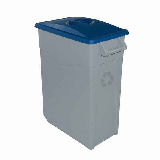 Cubo de Basura para Reciclaje Denox 65 L Azul (2 Unidades)