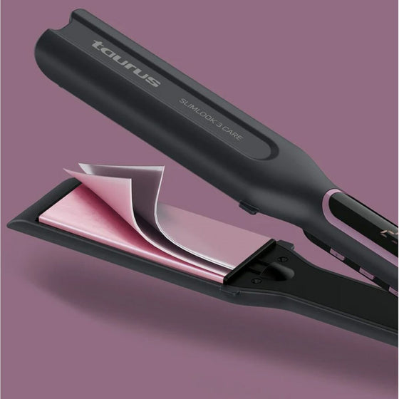 Plancha de Pelo Taurus Slimlook 3 Care Negro 70 W