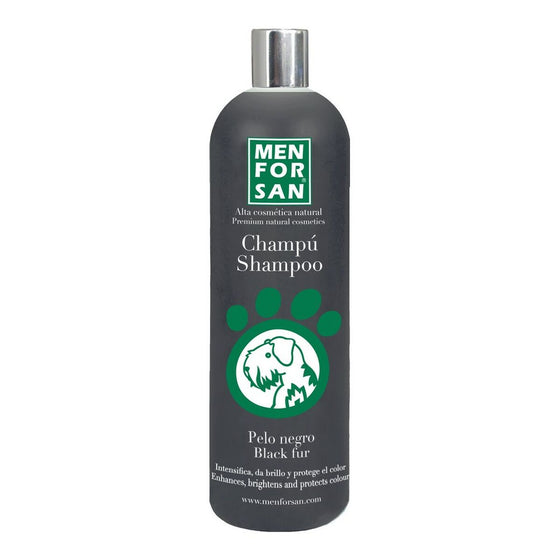 Champú para mascotas Menforsan 1 L Perro Cabello Oscuro