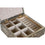 Caja-Joyero DKD Home Decor 17,5 x 17,5 x 6,3 cm Champán Natural Aluminio