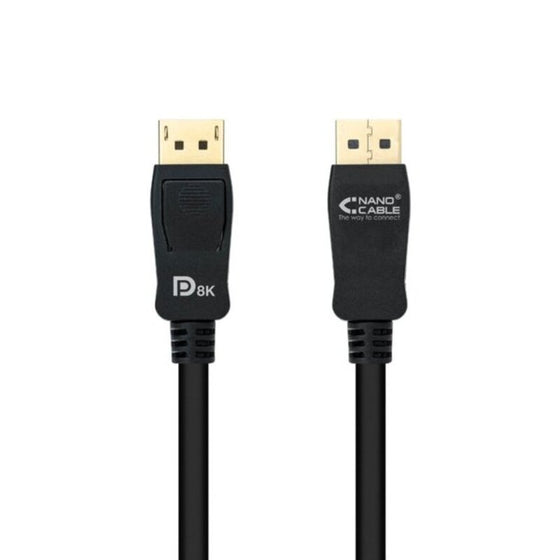 Cable DisplayPort NANOCABLE HDR 8K Ultra HD Negro