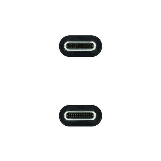 Cable USB C NANOCABLE 10.01.4101-L150 1,5 m Negro