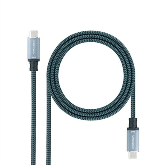 Cable USB C NANOCABLE 10.01.4101-COMB Verde 1 m