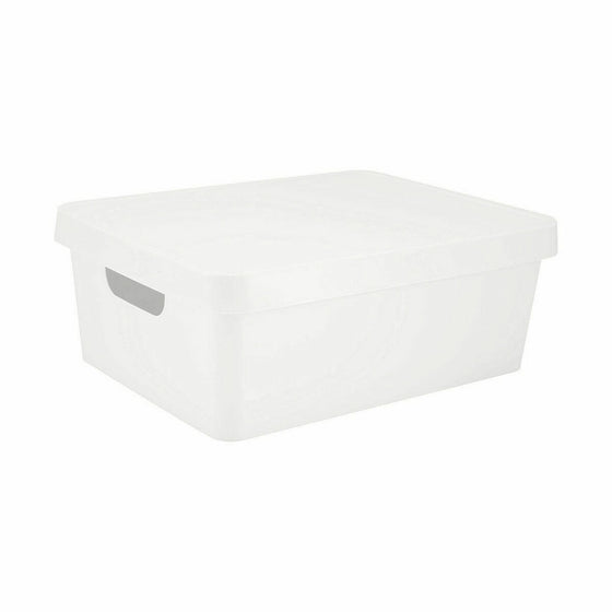 Caja de Almacenaje con Tapa Confortime 10 L Rectangular Con Tapa (6 Unidades)