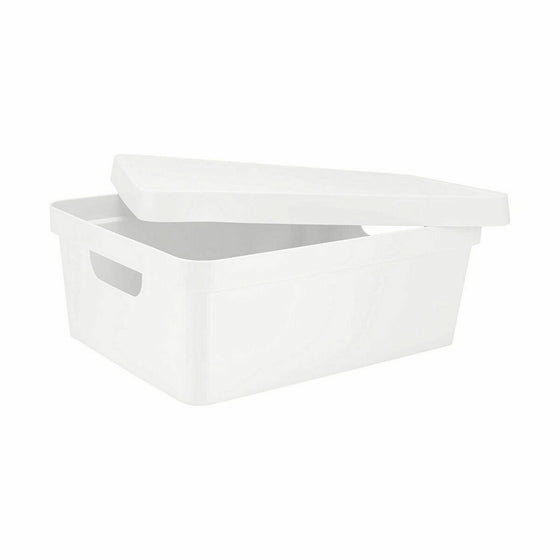 Caja de Almacenaje con Tapa Confortime 10 L Rectangular Con Tapa (6 Unidades)