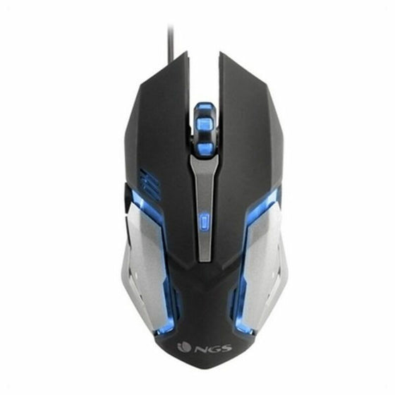 Ratón Gaming con LED NGS GMX-100 USB 2400 Negro/Gris