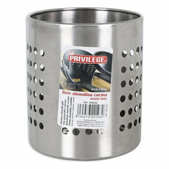 Bote para Utensilios de Cocina Privilege QT Acero Inoxidable ø 10,3 x 13,2 cm