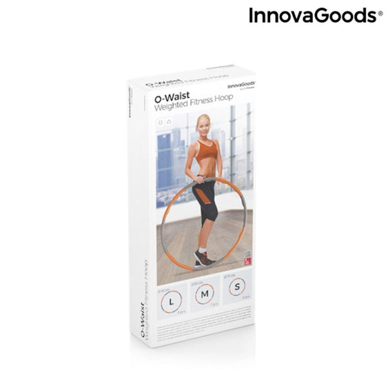 Aro de Fitness Desmontable Recubierto de Espuma O-Waist InnovaGoods 8 Piezas Naranja (Reacondicionado A)