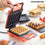 Gofrera y Sandwichera 2 en 1 con Recetas InnovaGoods Wafflicher (Reacondicionado A)