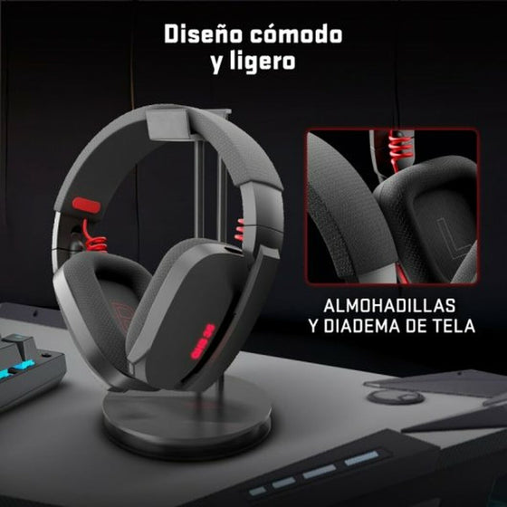 Auriculares con Micrófono Tempest Negro