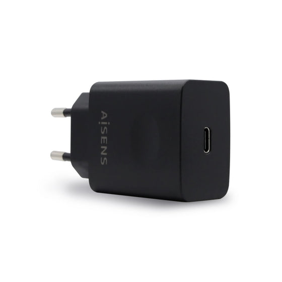 Cargador Aisens Cargador USB-C PD 3.0 1 Puerto 1x USB-C 20 W, Negro USB-C Negro 20 W