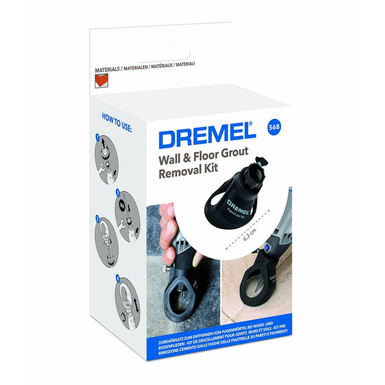 Kit para quitar lechada en paredes y suelos Dremel 568