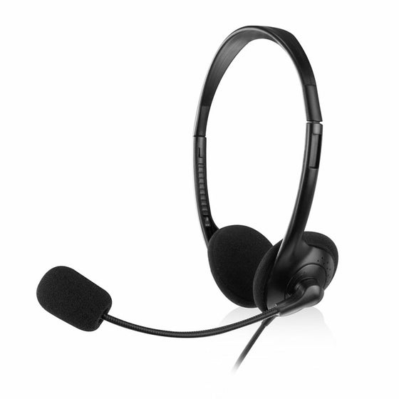 Auriculares con Micrófono Ewent EW3563 Negro