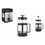 Cafetera de Émbolo Quttin Vidrio de Borosilicato 1 L 13,5 X 10,5 X 21 cm