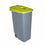 Cubo de Basura con Ruedas Denox 110 L Amarillo 58 x 41 x 89 cm